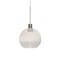 Besa Lighting Newton 6 Cord Pendant, Milky White/Clear, Satin Nickel Finish, 1x3W LED 1XT-NEWTON6WC-LED-SN - alternate 1
